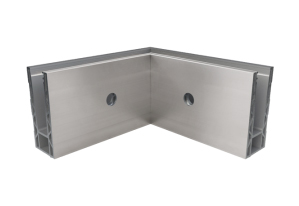 Glasprofil 1402 för glasräcke, vertikal 1,5 kN, innerhörn