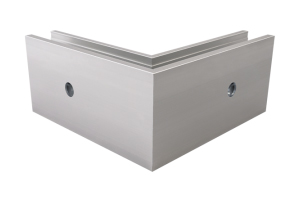 Glasprofil 1402 för glasräcke, vertikal 1,5 kN, ytterhörn