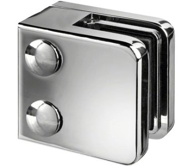 Glasfäste kvadrat 45, plan (glas 6-10 mm)