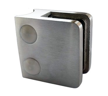 Glasfäste kvadrat 45, rund 42,4 (glas 6-10 mm)