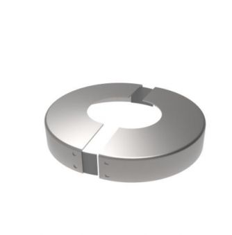 Täcklock till fot för rund stolpe 105mm delbar