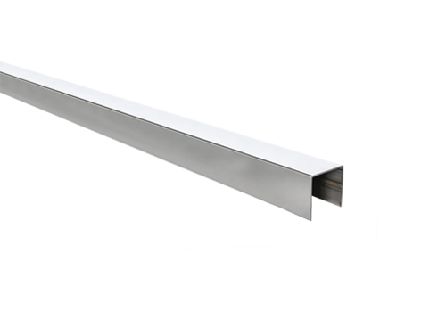 U-profil i aluminium, 2,5 m