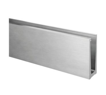 Easy Glass Slim golvprofil, toppmonterad