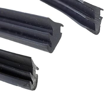 Gummi för glasväggsprofil, för glastjocklek 10 mm