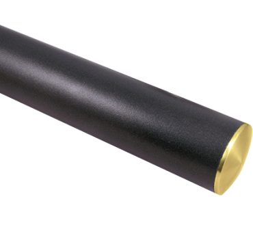Ledstång av lackat rör, 42,4 mm (Svart, halvblank)