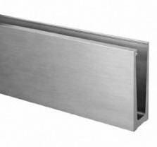 Glas golvprofil Nordic glass Top 2,5meter alu