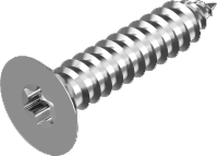 Plåtskruv, försänkt torx A4, DIN 9478 (styck)